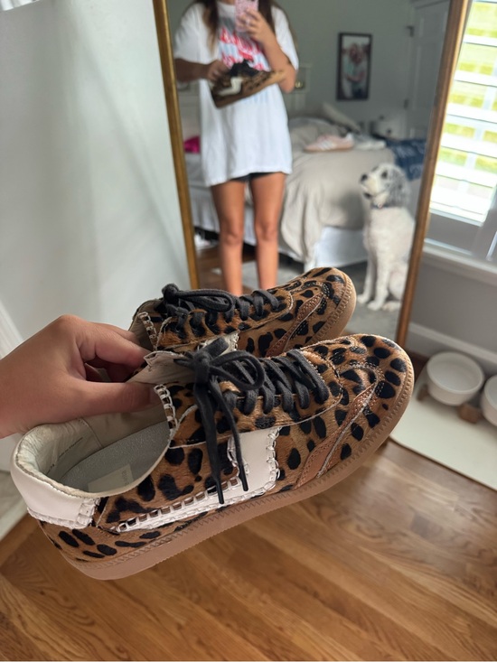 Dolce Vita Shoes - Dolce Vita Leopard-Print Sneakers in Tan & Black with White Accents